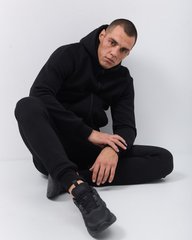 Зимний мужской спортивный костюм черного цвета модель 361_black