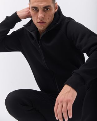 Зимовий чоловічий спортивний костюм чорного кольору  модель361_black