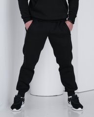 Зимові чоловічі спортивні штани чорного кольору  модель 4w3-чорний