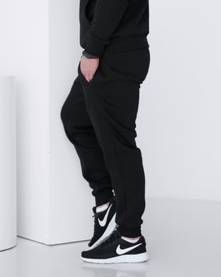 Зимние мужские спортивные штаны черного цвета модель 4w3-чорний