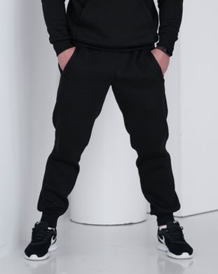 Зимові чоловічі спортивні штани чорного кольору  модель 4w3-чорний