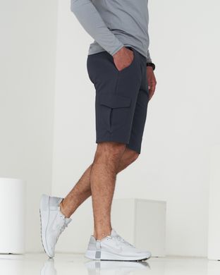Чоловічі спортивні шорти фуме кольору з накладним карманом 8т2 модель
