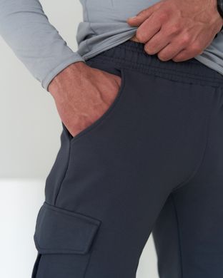 Мужские спортивные шорты фуме цвета с накладным карманом 8т2 модель