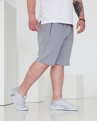 Мужские спортивные шорты светло-серого цвета 4т2 модель, серый