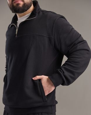 Костюм zip чоловічий без утеплення  чорного кольору,  модель 44т3-black