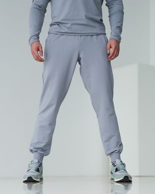 Чоловічі спортивні штани світло-сірого кольору, модель БАТАЛ  4pants_pastelgrey