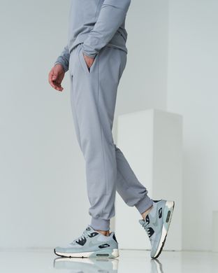 Чоловічі спортивні штани світло-сірого кольору, модель БАТАЛ  4pants_pastelgrey