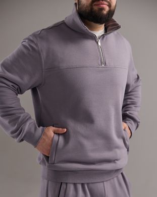 Костюм zip чоловічий без утеплення  світло-сірого кольору,  модель 44т3-lightgrey