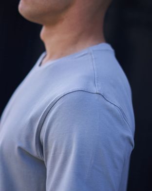 Чоловіча футболка світло-сірого кольору  модель FTnormal_pastel_grey