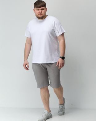 Шорти батал  чоловічі кольору світлий графіт,  модель shorts-batal-lightgrey