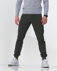 Тонкі чоловічі спортивні штани хакі кольору  модель 61pants_khaki