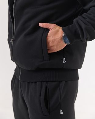 Костюм на замку hood sport чоловічий зимовий чорного кольору, модель 34w3-N-black, розмір L