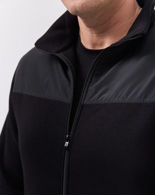 Зимний мужской спортивный костюм черного цвета, модель  31w3pl-чорний