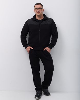 Зимний мужской спортивный костюм черного цвета, модель  31w3pl-чорний