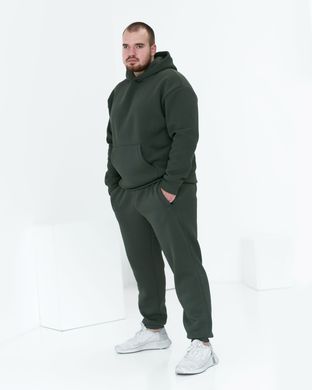 Зимний мужской спортивный костюм хаки цвета, модель 3644w3-хаки