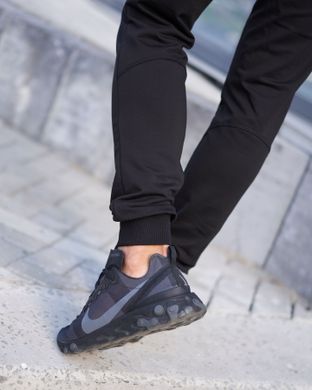 Тонкі чоловічі спортивні штани чорного кольору 61pants_black
