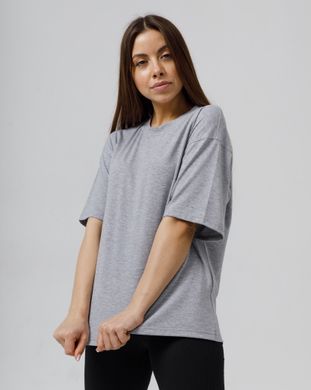Жіноча футболка оверсайз кольору меланж модель t-shirt23_W_melange