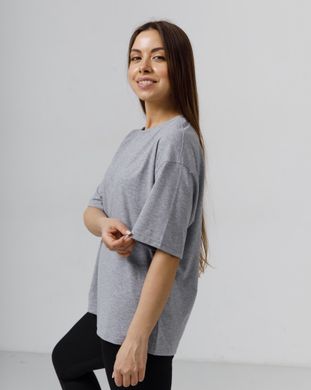 Жіноча футболка оверсайз кольору меланж модель t-shirt23_W_melange
