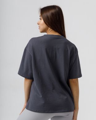 Жіноча футболка оверсайз фуме кольору  модель t-shirt23_W_fume