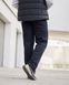 Зимові чоловічі спортивні штани-батали синього кольору  модель №1