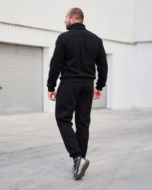 Зимовий чоловічий спортивний костюм чорного кольору  модель №3344