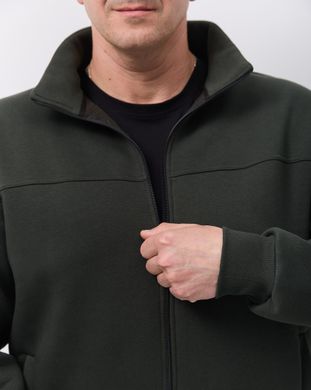 Зимний мужской спортивный костюм темно-зеленого  цвета, модель  31w3pl-darkgreen