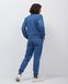 Жіночий спортивний костюм із застібкою синього кольору, модель zip_т3_blue